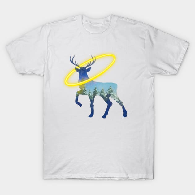 Deer nature T-Shirt by euglenii